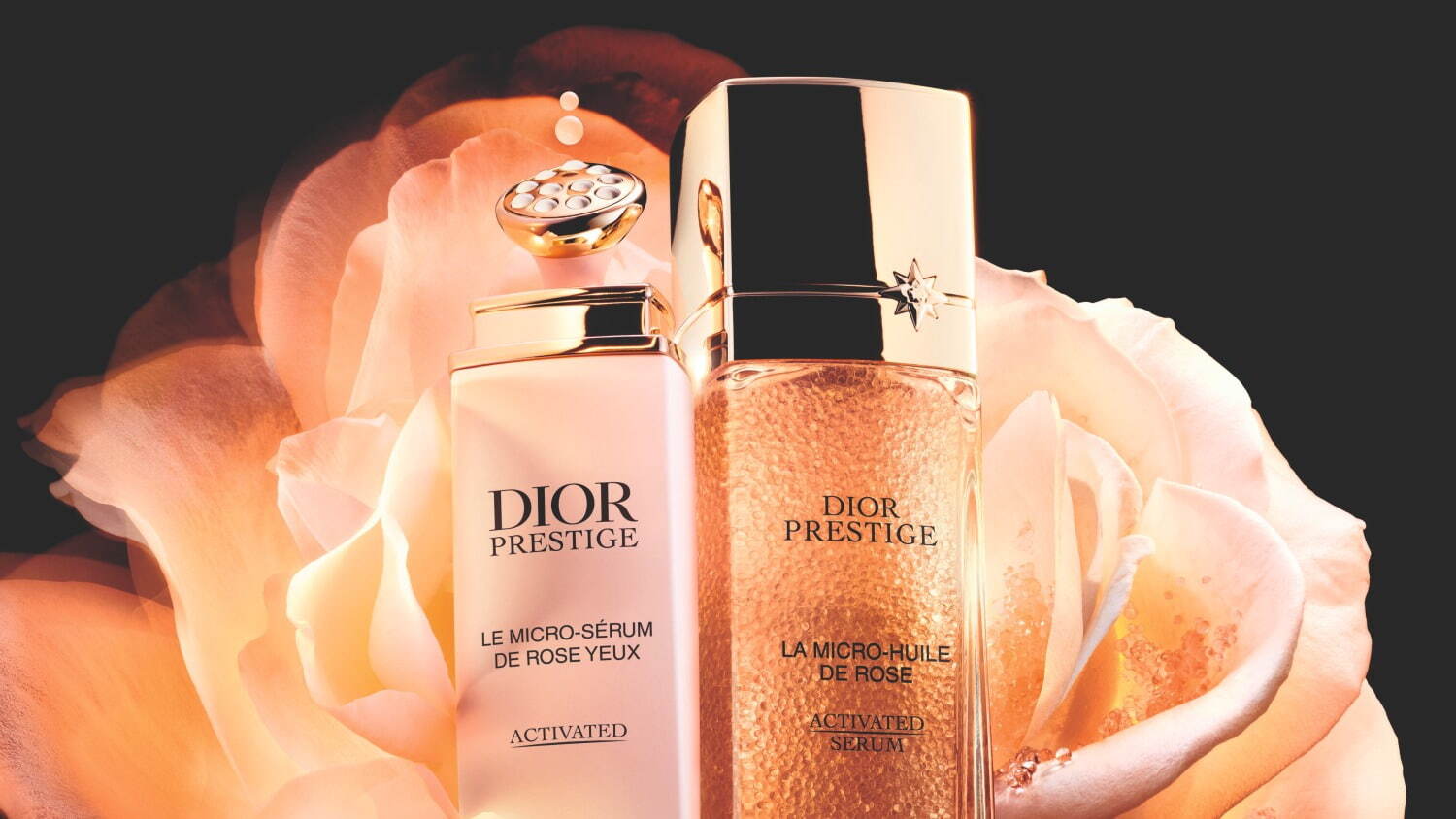 左) ディオール「プレステージ マイクロ セラム ユー」20mL 30,800円