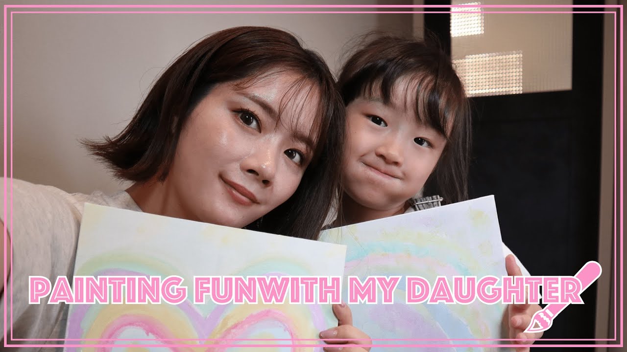 【直伝】娘に絵の具の遊び方を伝授してもらいました♡ 【直伝】娘に絵の具の遊び方を伝授してもらいました♡