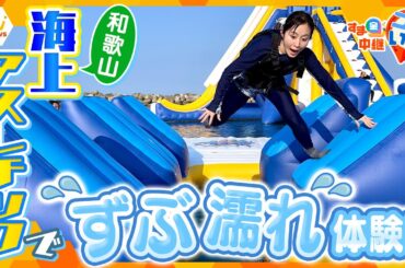 海に絶叫ダイブ！和歌山に新登場した海上アスレチック「AQuaLooP」で爽快＆ずぶ濡れ体験！【す・またん！】