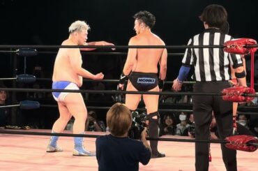 男色ディーノが男色スープレックスから"ミスター斎藤"土井成樹が美しいサンセットフリップを放ってからディーノが不思議な連携を求める 「大石旭のMAN」2025年7月7日