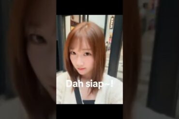 元STU48 甲斐心愛 マレーシアで初めて髪を染める  #Malaysia #klp48