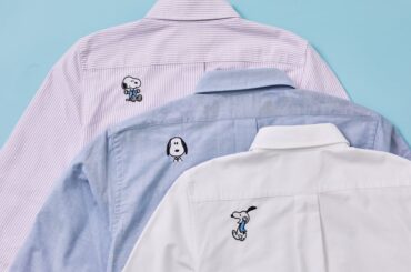 ブルックス ブラザーズがスヌーピーとコラボ、シャツに刺繍ができるカスタマイズイベント実施