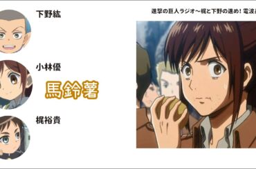 莎夏一問一答！（1/2）★《進擊的巨人》電波兵團 Guest 小林ゆう（中文字幕）