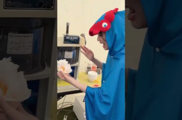 ［🍧］かき氷作るの、上手....? #秋本帆華 #TEAMSHACHI