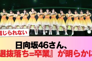 日向坂46さん、『選抜落ち=卒業』が明らかに #日向坂46 #日向坂 #日向坂で会いましょう #乃木坂46 #櫻坂46