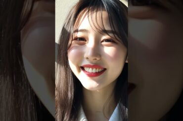 笑顔がかわいい女子高生