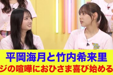 【日向坂46】平岡海月と竹内希来里のマジの喧嘩におひさま喜び始めるｗ【ひなパレ】【新・日向坂ミュージックパレード】