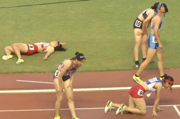 この暑さに倒れこむ    女子7種 800m 1・2組目【インターハイ2025】#陸上女子