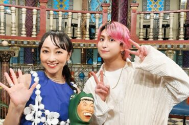 佐久間大介と水田わさびと長沢美樹が笑顔を見せた『さんま御殿』人気声優SPオフショットが公開