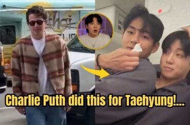 JUNGKOOK is Shocked! Charlie Puth did this for the Injured Taehyung? ARMY is Crying!