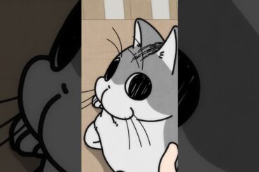 ネコが起こしに来た