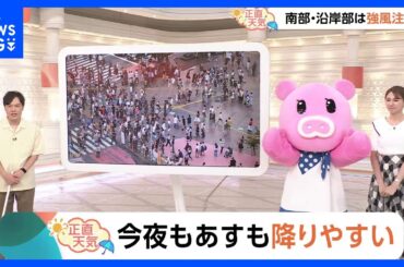 【8月12日 関東の天気】今夜もあすも降りやすい｜TBS NEWS DIG