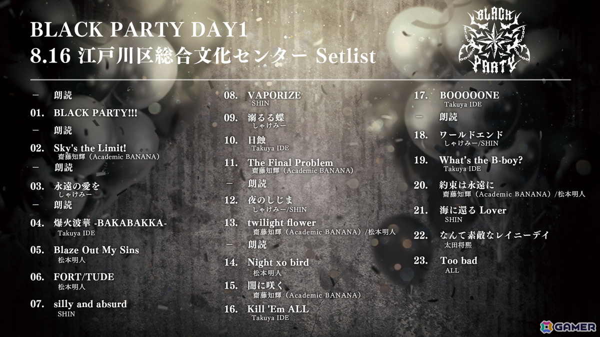 「ブラスタ」6周年記念イベント「BLACK PARTY」のオフィシャルレポートが公開！声優、シンガー/MC、ダンサーがパフォーマンスの画像