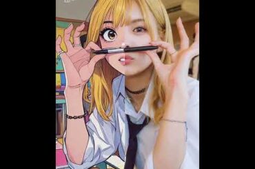 永瀬莉子、喜多川海夢、SEVENTEEN#ヘアアレンジ #可愛い#金髪ヒロイン#永瀬莉子#喜多川海夢#マリンちゃん