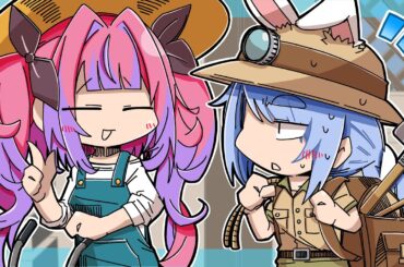 ぺこら先輩とオフで遊びたいヴィヴィちゃんと全力で抵抗するぺこら【ホロライブ切り抜き漫画】【兎田ぺこら/綺々羅々ヴィヴィ】【手描き】