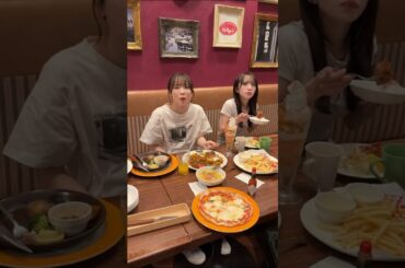 AKB48 倉野尾成美 向井地美音【1万円企画？】OGメンバーの皆さんへ突撃電話という重大ミッションを終えてジョナサンを満喫する3代目と4代目🤤💗💗