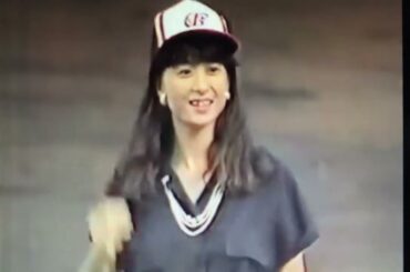 阪急ブレーブス始球式⚾️ 河合奈保子さん🎹西宮球場vs近鉄戦 1988年summer〜25歳