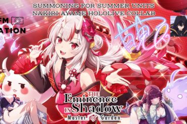 SUMMER ETA AND VICTORIA! NAKIRI AYAME COLLAB | The Eminence in Shadow Master of Garden