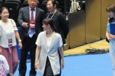 インタビュー終了後の田中理恵さん