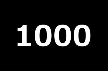 チャンネルに動画が1000本アップされたらしい