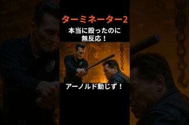 『ターミネーター2』ロバートが本当に殴ったのに無反応！アーノルド・シュワルツェネッガーの驚異のプロ意識 #film #movie #映画 #トリビア #shorts