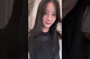 貴島 明日香 最近は黒髪が落ち着く…☺️  水素トリートメントもしてもらってさらっさらだ〜