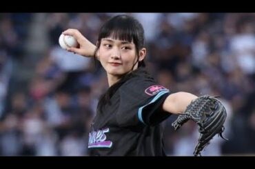 ⚾✨「黒ショーパンで豪快投球！奥山かずさ、緊張と感動のZOZOマリン始球式」💖👏