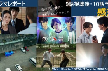 木曜深夜ドラマ「恋愛禁止」９話後・最終回 10話予告　感想ドラマレポート