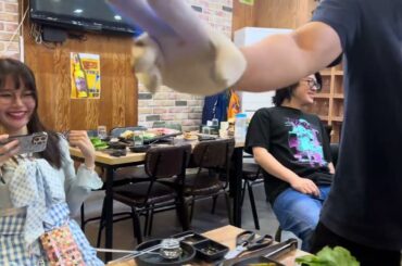 本場！韓国サムギョプサルのファイヤーマン❤️‍🔥❤️‍🔥❤️‍🔥#shorts #韓国 #サムギョプサル