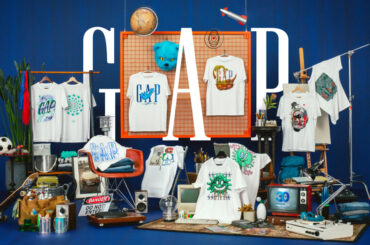 「ギャップ」日本上陸30周年記念　アーティスト10人が2人1組で制作したTシャツ5型 - WWDJAPAN
