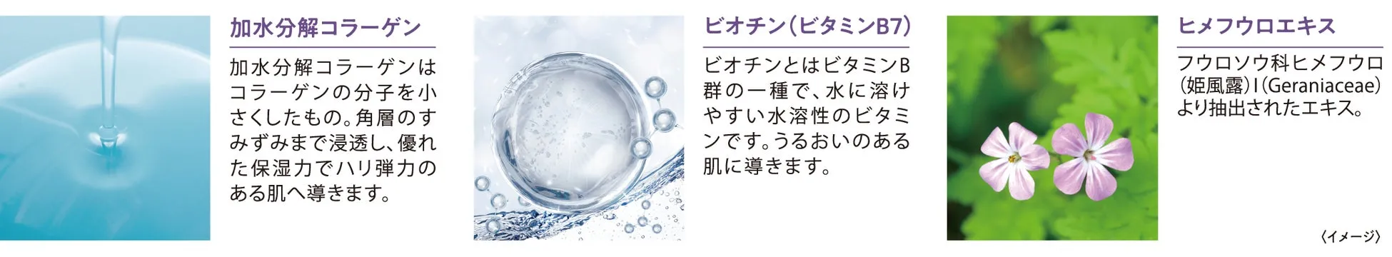 3種の保湿成分