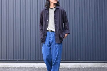 INTÉRIM / HYPER BIG RAYON LINEN SHIRTS JACKET style 1