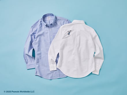 スヌーピーの刺繍が施されたシャツ