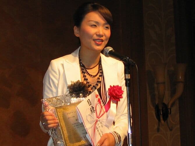 「FNSアナウンス大賞」を受賞したときの榎木田さん