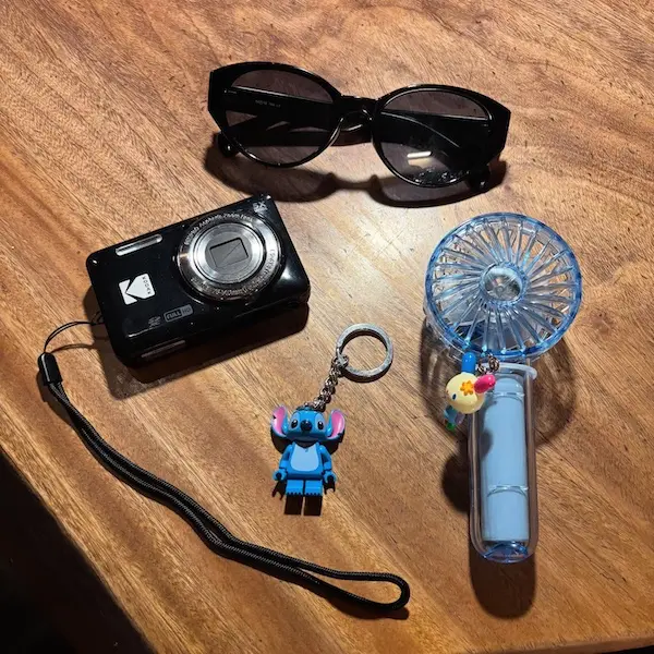 Latticeのハンディファンの置き画