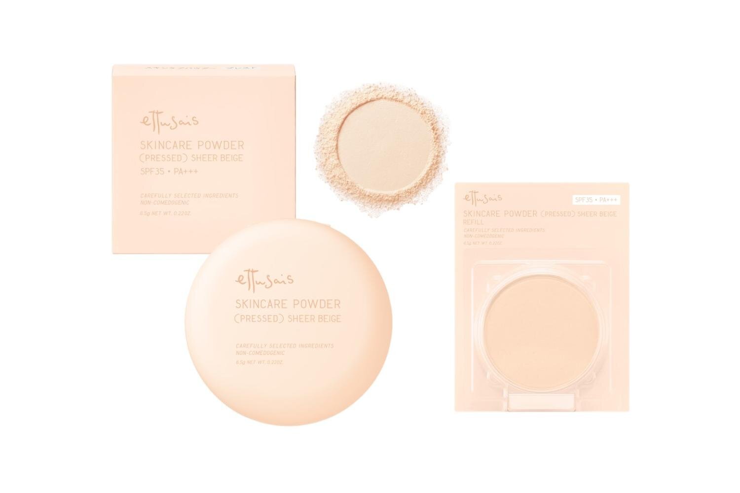 エテュセ25年秋ベースメイク、人気スキンケアパウダーに“シアーベージュ”ふんわりカバーで透明ツヤ肌へ