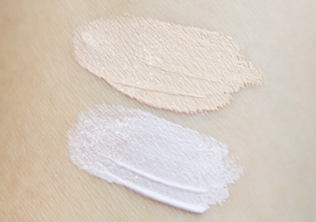 LUNASOL　シームレスコレクティングリクイド　ベージュ＆カラー　肌に付ける