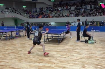 第56回 全国中学校 卓球大会ハイライト｜男女個人戦 1～2回戦  #全中  #北九州  #卓球レポート