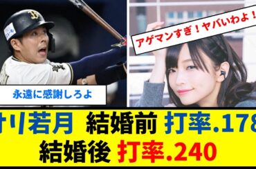 オリックス若月ベスト夫婦賞受賞！！【なんJ反応】