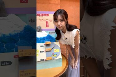 富士山が噴火すると関東の人はどうなる？🗻本日の手作りフリップ✏️ #サンデーモーニング  #アナウンサー衣装