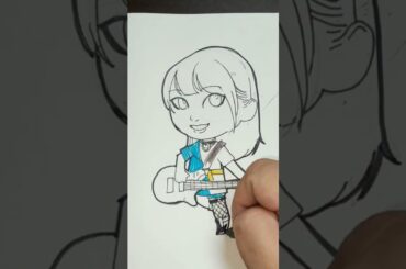#chibi #AokiHina #sketch #バンドリ #声優 #drawing #ytshorts #mygo #青木陽菜 #要楽奈 #artprocess #timelapse