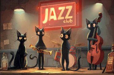Smooth Jazz with Cats 🎷 疲れを癒す夜のジャズ音楽