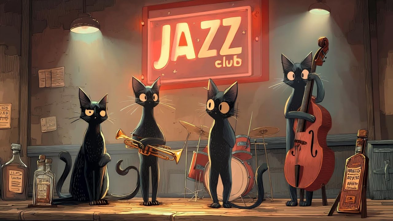 Smooth Jazz with Cats 🎷 疲れを癒す夜のジャズ音楽 Smooth Jazz with Cats 🎷 疲れを癒す夜のジャズ音楽