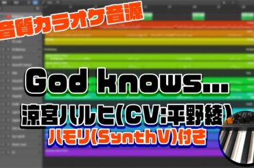 【カラオケ音源(ハモリ付き)】God knows... / 涼宮ハルヒ(CV:平野綾)【涼宮ハルヒの憂鬱】