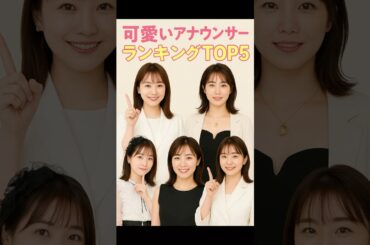 可愛いアナウンサーランキングTOP5をChatGPTに聞いてみた！ #女子アナ #ランキング #芸能人 #女子アナウンサー  #ヒカル #creward #アナウンサー #弘中綾香 #田中みな実