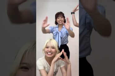 Yuzuha×Misaki×???🪽「♡桃色片想い♡ feat. Gorie」たくさん踊ってみてください🍑 #Girls2 #Gorie #ゴリガル_桃色片想い