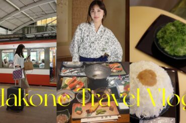 【箱根VLOG】ロマンスカーでゆっくり女子２人旅🚃食べて温泉入って癒された☺️♨️