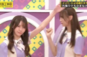 黒見明香💖､内輪ウケものまね大賞､後輩へのツッコミが昭和な鈴木絢音💖｡…#黒見明香 #乃木坂46 #乃木坂工事中
