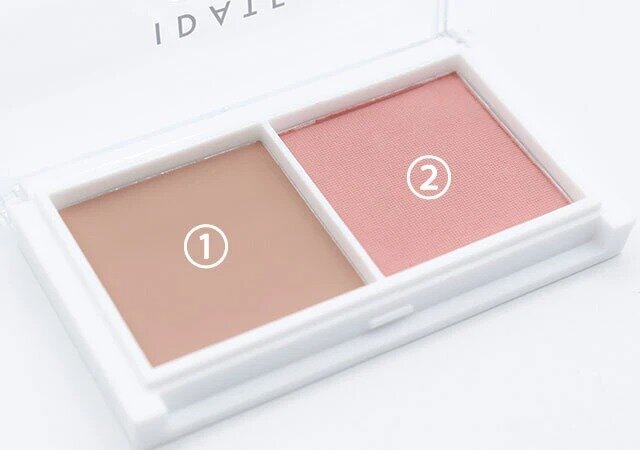 ダイソー　アイデイト 2色チーク01