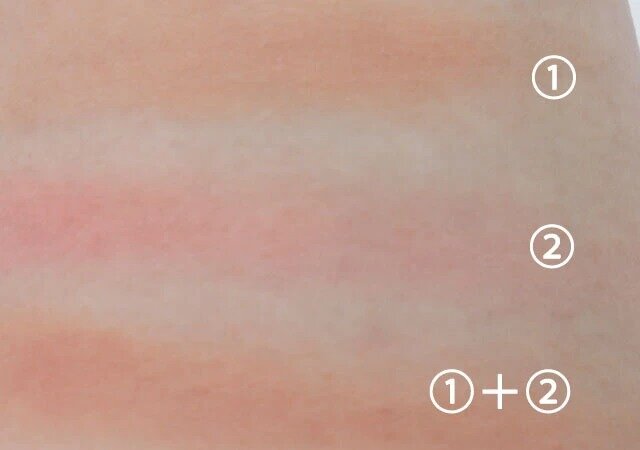 ダイソー　アイデイト 2色チーク01　使用例